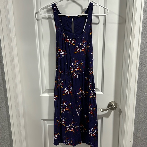 Roxy Floral Print Dress with Cut Out Back - Picture 2 of 7